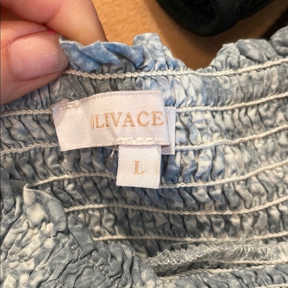 Blue Snake Print Ruffle Skirt by OLIVACIOUS Sz Lg - Picture 4 of 5